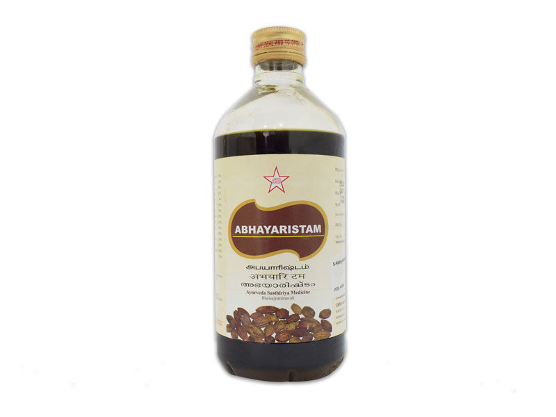 Abhayaristam is a 450ml product formulated with natural ingredients. It offers digestive and cleansing benefits that may help improve overall health. With its gentle and effective formula, Abhayaristam is a great addition to your daily routine for maintaining a healthy digestive system.