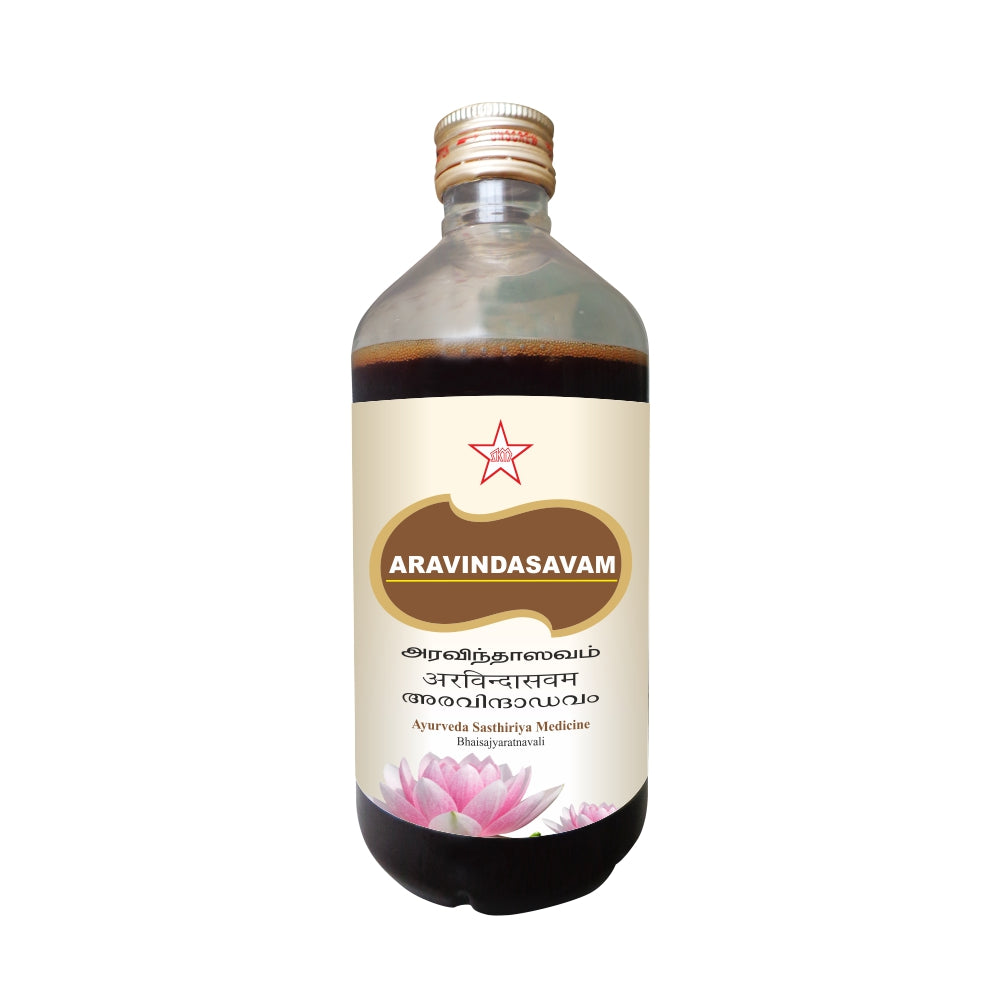 Aravindasavam is a liquid Ayurvedic medicine used in children to improve digestion, body weight and strength. It is also used as a general tonic for all childhood complaints.
