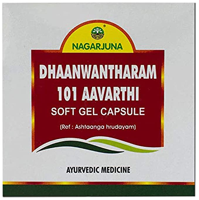 Discover a natural, holistic solution with Dhaanwantharam 101 Aavarthi Soft Gel Capsule. Expertly formulated with traditional Ayurvedic ingredients, this supplement offers potential benefits like improved digestion, immune support, and overall wellness. Made with scientifically backed ingredients, it's a reliable choice to enhance your daily routine.