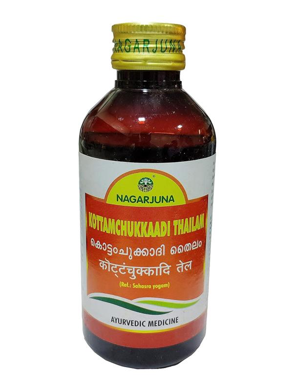 Kottamchukkaadi thailam, a traditional Ayurvedic oil, is known for its anti-inflammatory and pain-relieving properties. Its unique blend of herbs and oils helps to soothe muscle and joint pain, making it an ideal choice for those seeking natural relief.