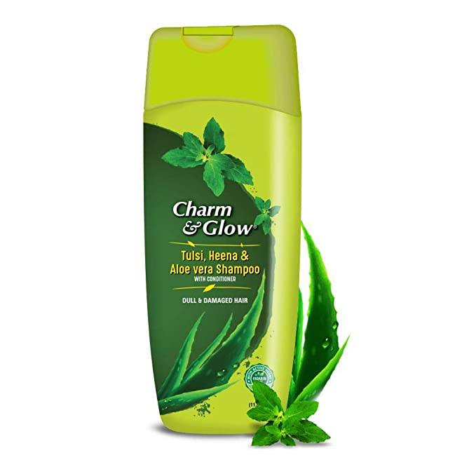 Introducing Charm Glow Tulsi Heena and Alovera Shampoo, a gentle and nourishing hair care solution. Infused with the natural goodness of tulsi, heena, and aloe vera, this shampoo cleanses and revitalizes your hair for a healthy and radiant look. Discover the unbeatable benefits of natural ingredients with Charm Glow.