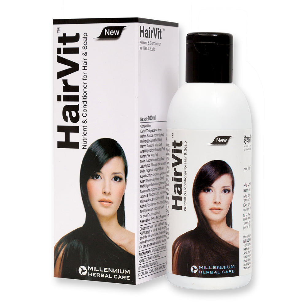 Hairvit Oil promotes healthy hair growth and nourishes the scalp. Infused with natural ingredients, this 100ml oil provides essential vitamins to stimulate hair follicles and prevent hair loss. It also improves hair texture and adds shine. Experience fuller, healthier hair with Hairvit Oil.