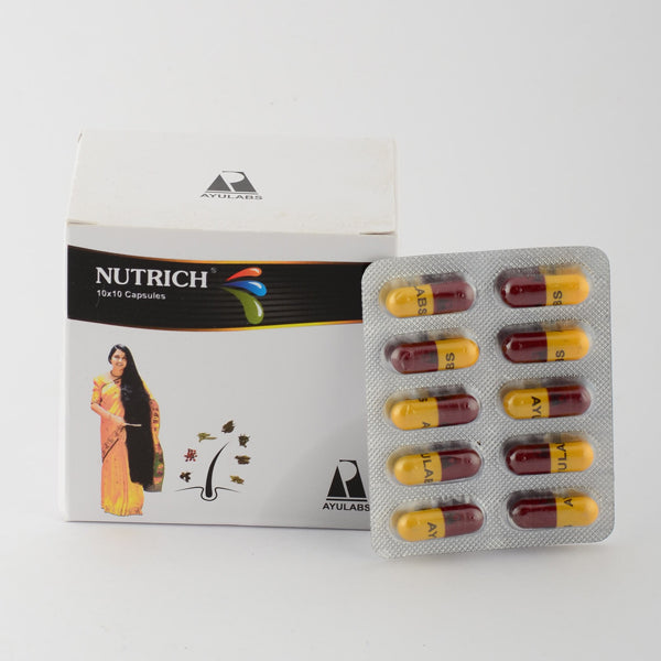 Nutrich Capsules-10cap are a scientific blend of nutrients and minerals designed to support overall health and well-being. Our capsules contain a powerful combination of essential vitamins and antioxidants that can promote a healthy immune system, increase energy levels, and improve overall cognitive function. Experience the benefits of optimal nutrition with Nutrich Capsules-10cap.