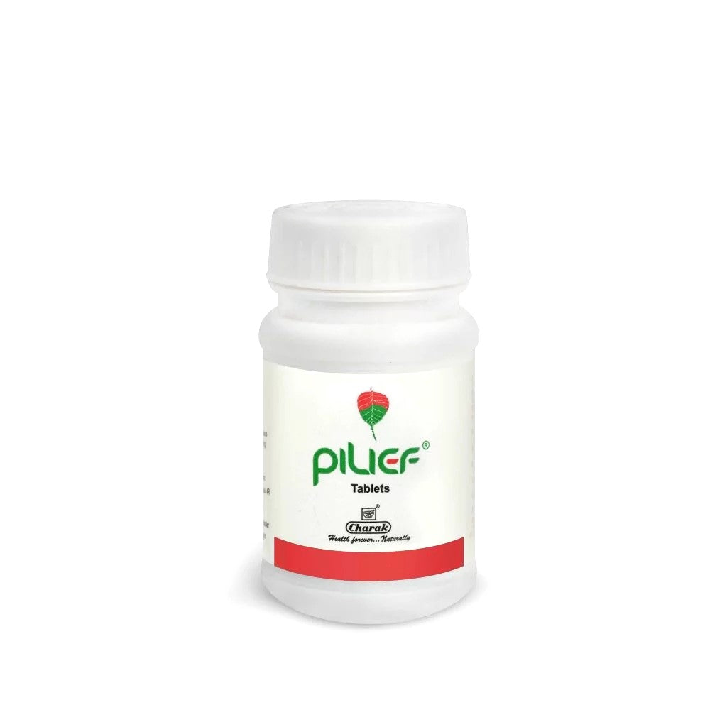 Pain and bleeding are the major symptoms of Piles. PILIEF Ointment is a topical formulation for hemorrhoids. Herbs like Haridra and Neem exhibit potent antiseptic and antiinflammatory properties. Khadirais potent astringent that helps control bleeding. Yastimadhu and Kumari are soothing and possess healing property.