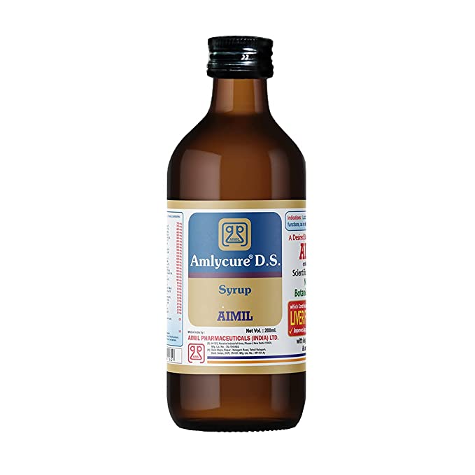Amlycure D.S Syrup is a 200ml dietary supplement designed for liver support. A unique blend of scientifically proven ingredients helps improve liver function, protect liver cells from damage, and promote overall liver health. Made by experts in the industry, this syrup is a reliable solution for your liver health needs.