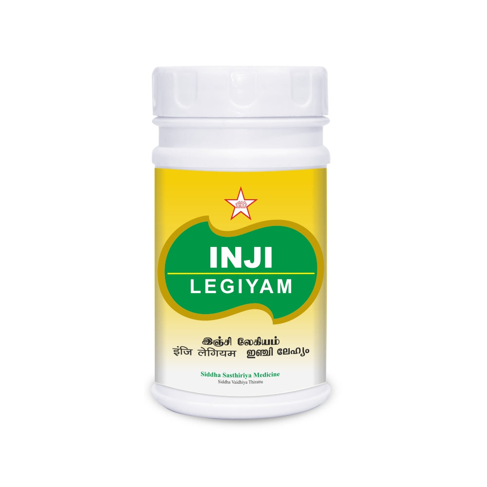 SKM Inji Legyam is a classical Siddha medicine, it is useful for, Good Appetizers, Increases Digestive Fire, Relieves Flatulence, and Prevent Vomiting.