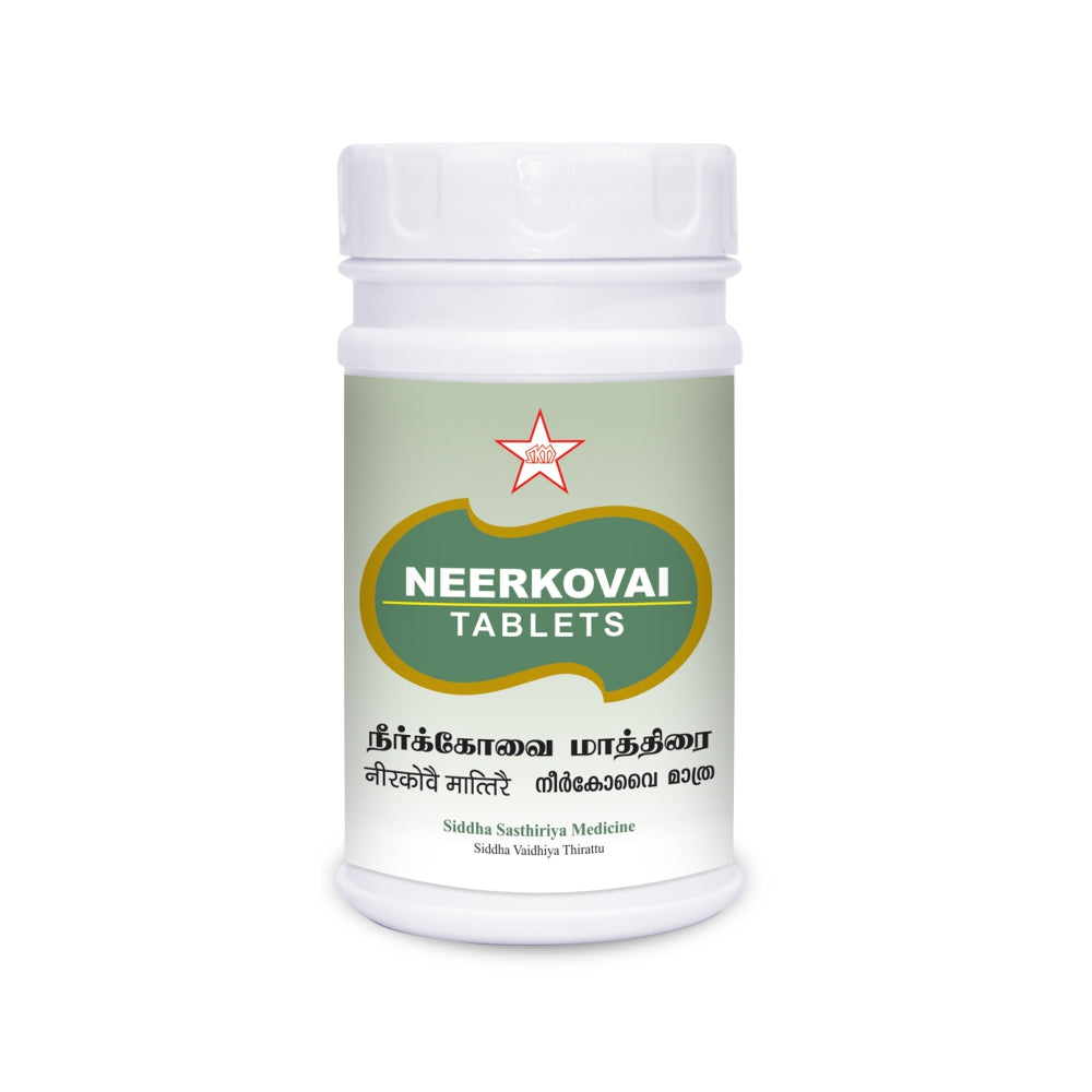 Neerkovai maathirai is a Classical Siddha medicine for externally, It is used to treat Sinusitis, headache and Nasal blockage.