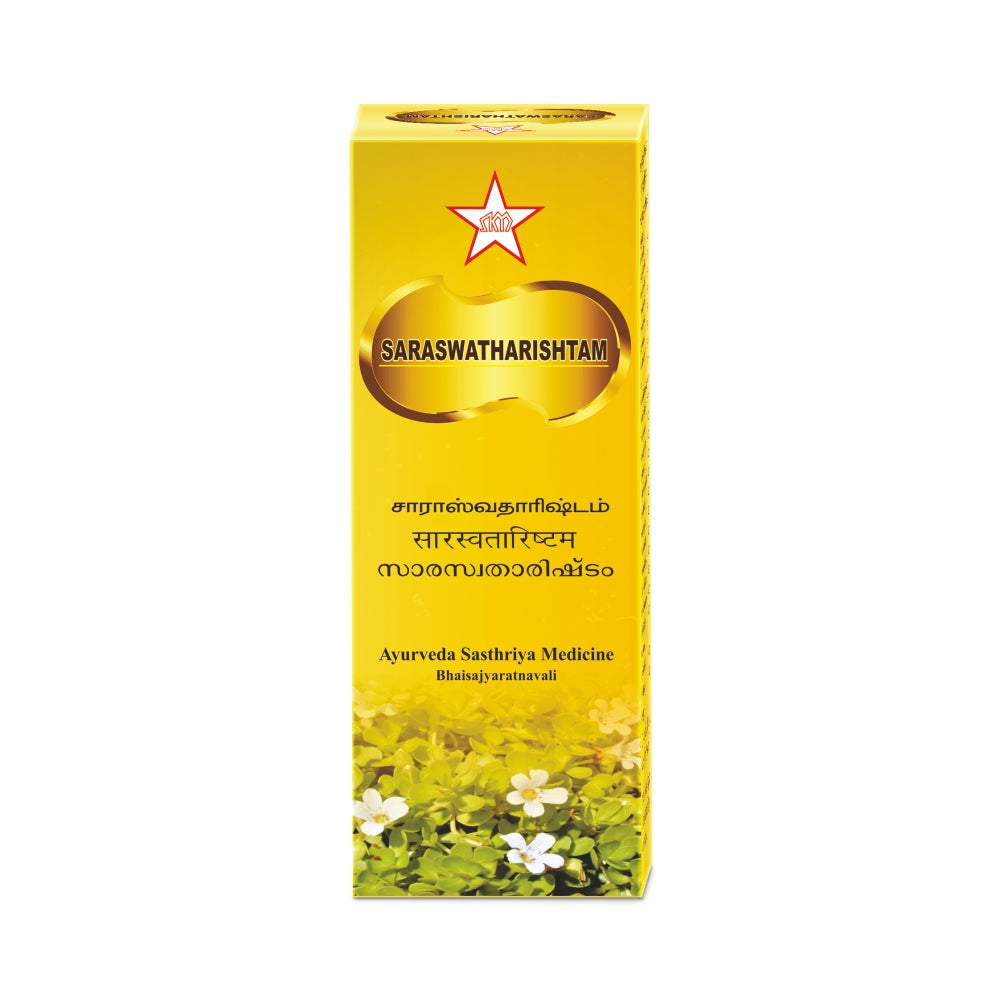 Saraswatharishtam is an Ayurvedic herbal tonic that has been used in India for centuries to promote general wellness and vitality. It contains naturally sourced extracts of handpicked herbs and other natural ingredients. Its herbal constituents are known to help improve circulation, digestion, and energy levels, making it an ideal supplement for everyday use.