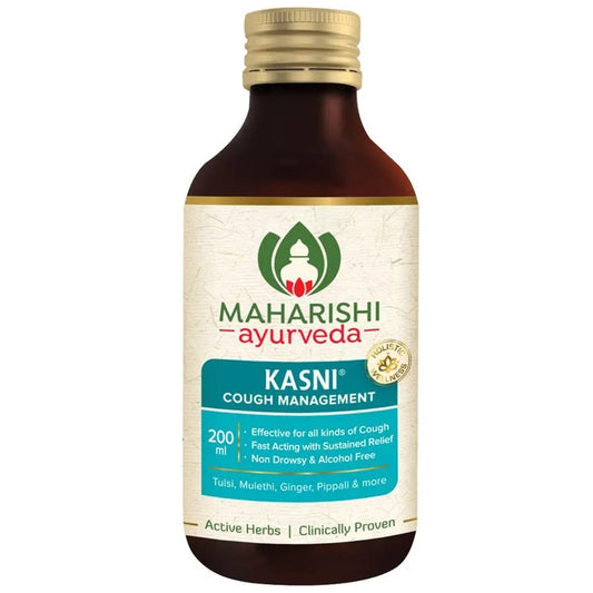 Highly effective for Chronic Cough  Provides relief from Sore Throat and Tonsillitis  Fights Bronchial Allergy, Laryngitis &Pharyngitis  Does not contain codeine or alcohol.  It is non-habit forming and non-constipating.  Kasni is safe for patients of all age groups. It does not cause drowsiness and keeps the patient alert and active throughout the day.