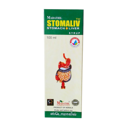 Stomaliv Syrup by Madathil Pharmaceuticals is an Ayurvedic herbal medicine it is used to Treat  Gastrointestinal tract disorders.