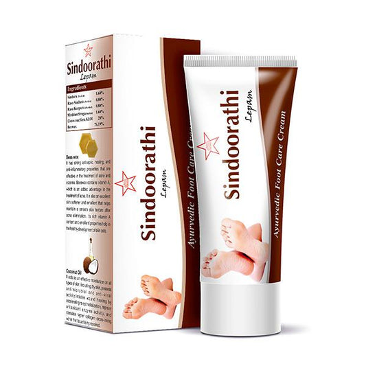 It is an Ayurvedic Foot Care Cream helpful in treating Diseases of the skin, Alopecia, Scaly lesions on palms and soles, Eczema, Syphilic ulcer Gives the skin its flexibility and strength,